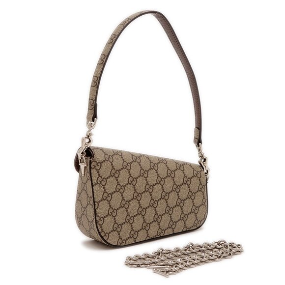 GUCCI Beige Horsebit Bag - Picture 2 of 6